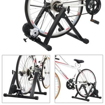 Roller Trainer Black 26"-28" Steel - Train Comfortably at Home