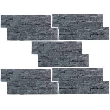 Marble Black Wall Cladding Panels - 5 pcs | Hipomarket