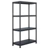 Storage Shelf Rack Black 100 kg 60x30x138 cm Plastic Size 60 x 30 x 138 cm Quantity in Package 1 Amount 