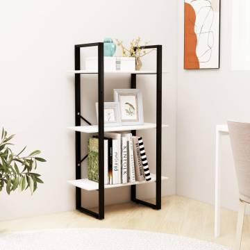 White Storage Shelf 60x30x105 cm | Solid Pine Wood | HipoMarket