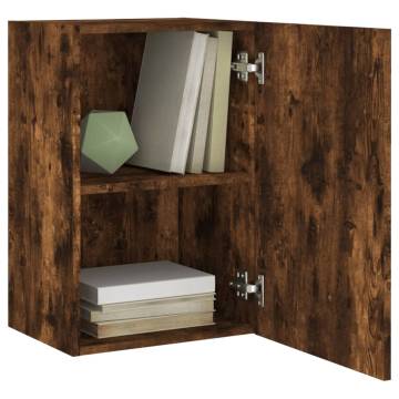 Smoked Oak TV Wall Cabinet - Space-Saving Design 40.5x30x60 cm