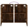 Smoked Oak TV Wall Cabinet - Space-Saving Design 40.5x30x60 cm