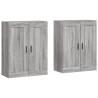 Wall Mounted Cabinets 2 pcs Grey Sonoma Engineered Wood