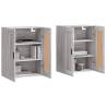 Wall Mounted Cabinets 2 pcs Grey Sonoma Engineered Wood