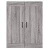 Wall Mounted Cabinets 2 pcs Grey Sonoma Engineered Wood