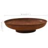 Fire Pit 80 cm Steel - Perfect for Gardens & Patios