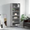 Highboard Grey Sonoma 69.5x32.5x180 cm Engineered Wood Colour grey sonoma Quantity in Package 1 Model 3 shelves 