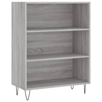 Stylish Highboard Grey Sonoma | 69.5x32.5x180 cm