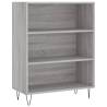 Stylish Highboard Grey Sonoma | 69.5x32.5x180 cm