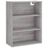 Stylish Highboard Grey Sonoma | 69.5x32.5x180 cm