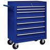 Workshop Tool Trolley with 7 Drawers Blue Colour blue Quantity in Package 1 Model 7 drawers 