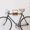 Wall Mounted Bicycle Rack - Solid Mango Wood | HipoMarket