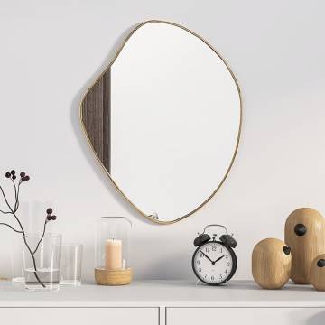 Wall Mirror Gold 50x40 cm - Minimalistic Home Decor