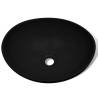 Stylish Black Ceramic Basin 40x33 cm for Modern Interiors