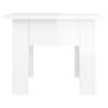 High Gloss White Coffee Table - Modern & Stylish - 55x55x42 cm