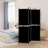 3-Panel Room Divider Black 150x200 cm Fabric Colour black Size 150 x 200 cm Number of 1 Number_of_Panels 3 