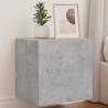 TV Wall Cabinets with LED Lights - 2 pcs Concrete Grey