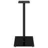 Premium Speaker Stands - Black Tempered Glass, 2 Pcs