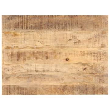 Solid Mango Wood Table Top 70x60 cm – Rustic Charm & Durability