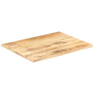 Solid Mango Wood Table Top 70x60 cm – Rustic Charm & Durability