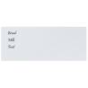 Wall-mounted Magnetic Board White 100x40 cm - Tempered Glass