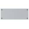 Wall-mounted Magnetic Board White 100x40 cm - Tempered Glass