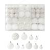 100 Piece Christmas Ball Set White Colour white Quantity in Package 100 