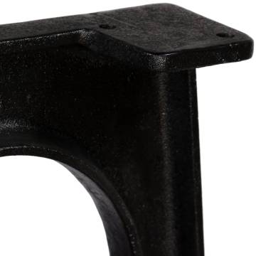 Coffee Table Legs 2 pcs with Arched Base - Cast Iron A-Frame