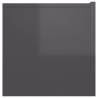 Hanging TV Cabinet High Gloss Grey - Modern Design 60x30 cm