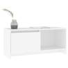 Elegant White TV Cabinet - 90x35x40 cm | Hipomarket UK