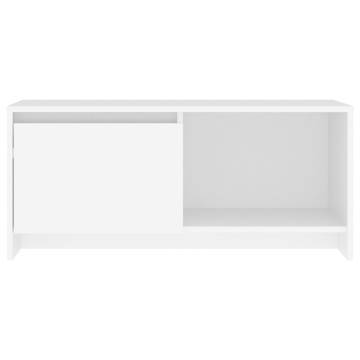 Elegant White TV Cabinet - 90x35x40 cm | Hipomarket UK