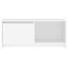 Elegant White TV Cabinet - 90x35x40 cm | Hipomarket UK