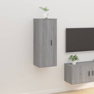 Wall Mounted TV Cabinet Grey Sonoma - Modern & Functional Design