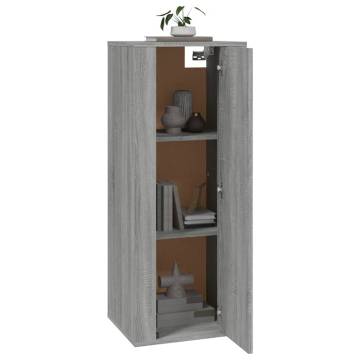 Wall Mounted TV Cabinet Grey Sonoma - Modern & Functional Design