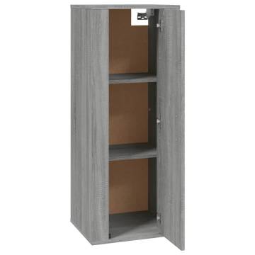 Wall Mounted TV Cabinet Grey Sonoma - Modern & Functional Design