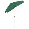 Beach Umbrella Green 180x120 cm - UV Protection & Adjustable