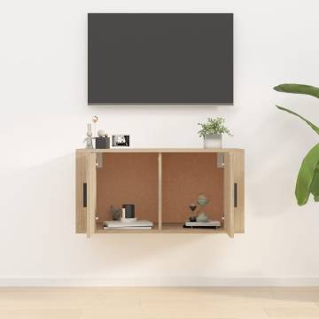 Wall Mounted TV Cabinet Sonoma Oak - Space-Saving Design