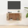 Wall Mounted TV Cabinet Sonoma Oak - Space-Saving Design