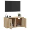 Wall Mounted TV Cabinet Sonoma Oak - Space-Saving Design