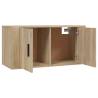 Wall Mounted TV Cabinet Sonoma Oak - Space-Saving Design