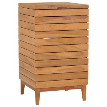 Laundry Basket 40x40x70 cm | Solid Teak Wood | Hipomarket