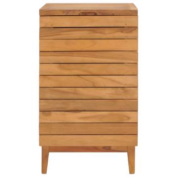 Laundry Basket 40x40x70 cm | Solid Teak Wood | Hipomarket