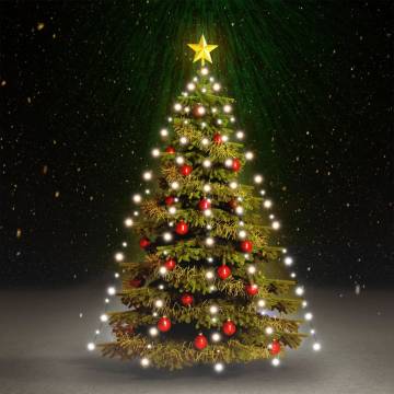 210 LED Cold White Christmas Tree Net Lights - 210 cm