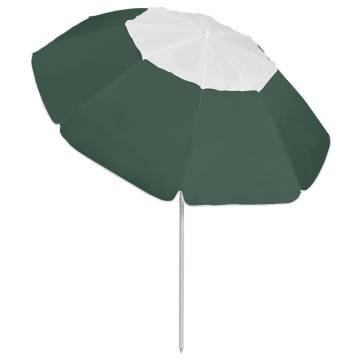 Stylish Green Beach Umbrella - 300 cm | UV Protection