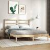 Bed Frame Solid Wood Pine 160x200 cm Colour natural Size 160 x 200 cm 