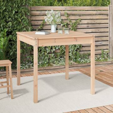 Garden Table 82.5x82.5x76 cm - Solid Wood Pine for Outdoor Use