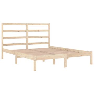 Solid Pine Bed Frame 160x200 cm - Modern & Stylish