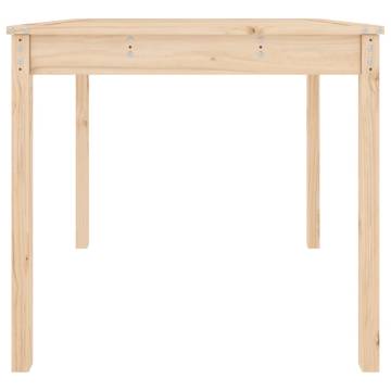 Garden Table 82.5x82.5x76 cm - Solid Wood Pine for Outdoor Use