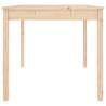 Garden Table 82.5x82.5x76 cm - Solid Wood Pine for Outdoor Use