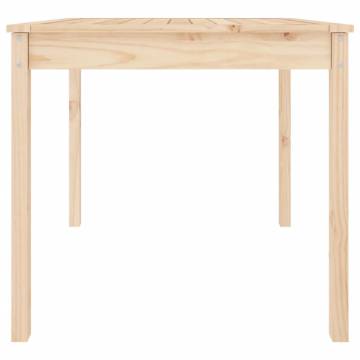 Garden Table 82.5x82.5x76 cm - Solid Wood Pine for Outdoor Use